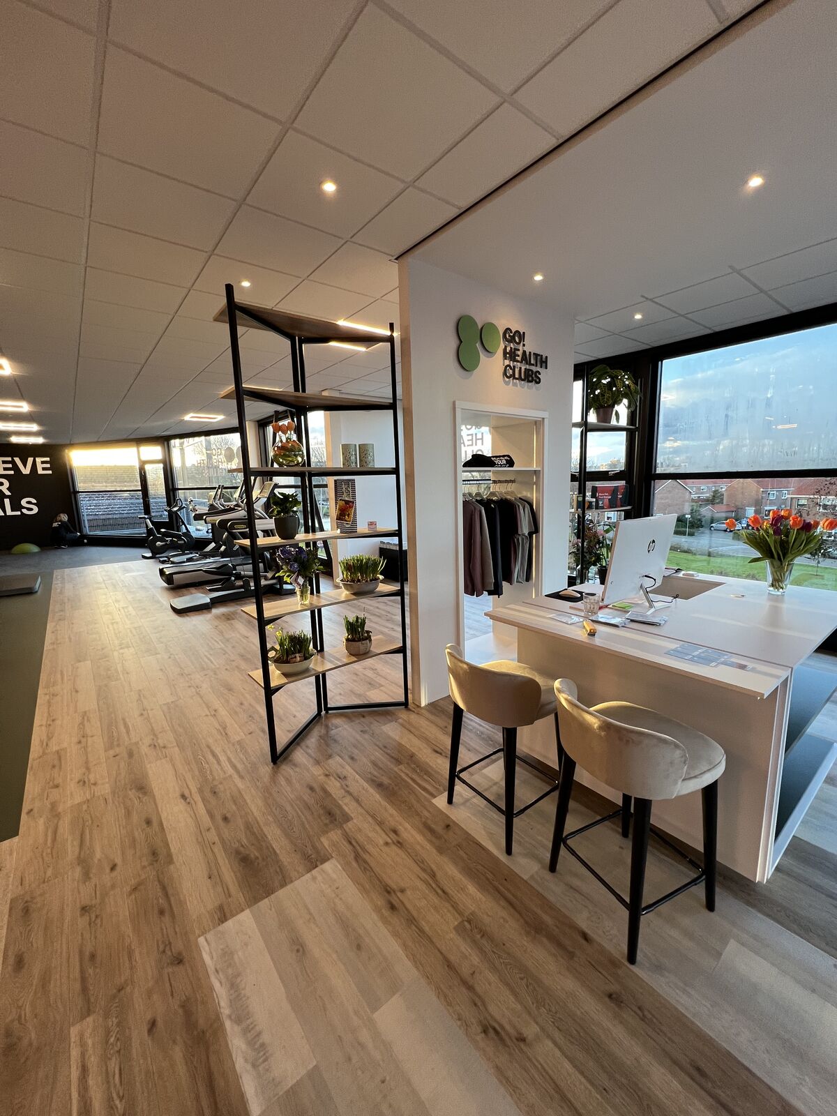 Opgeleverde gym Capelle — sfeerbeeld interieur